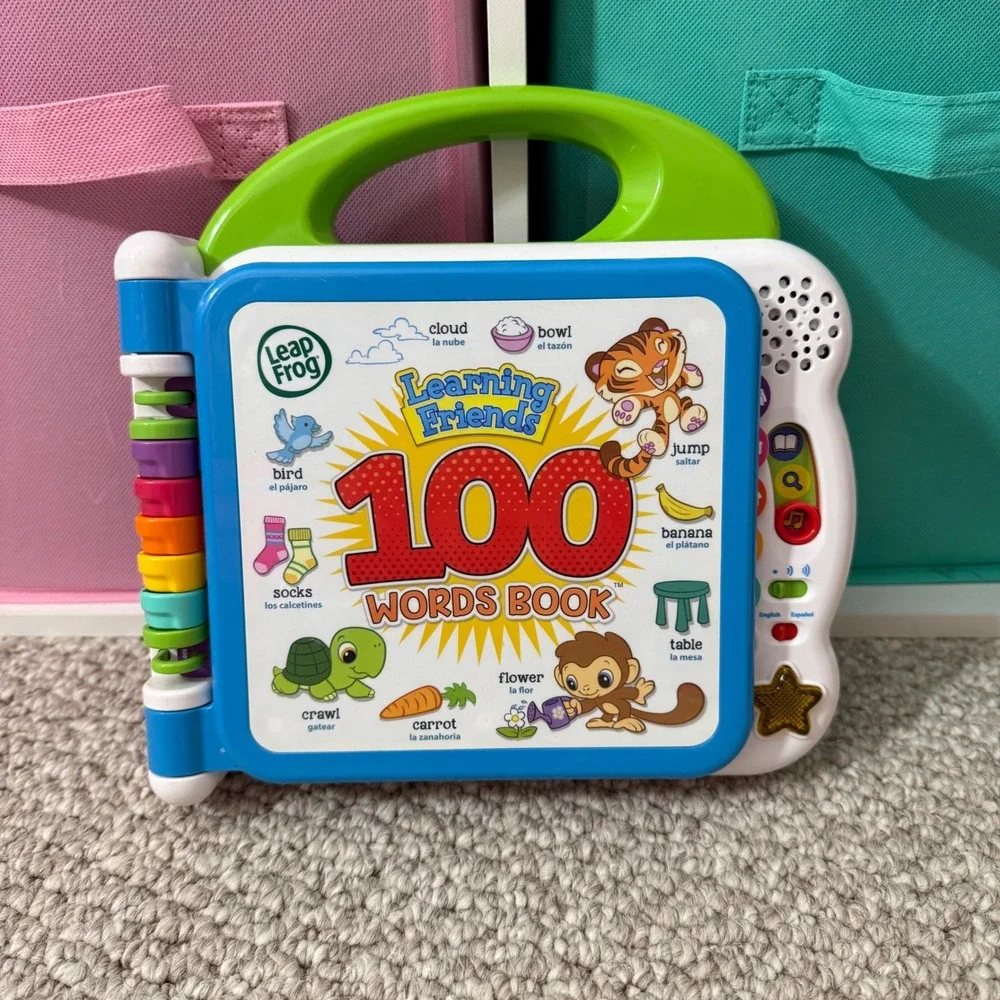 LeapFrog Learning Friends 100 Words Book English Spanish Bilingual Toy